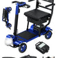 4-Wheel Folding Mobility Scooter for Adults – 250W Motor, 15-Mile Range, 330 lb Capacity & Removable Battery