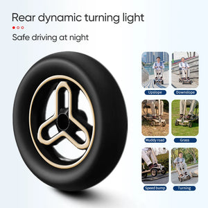 All-Terrain Lightweight 4-Wheel Electric Mobility Scooter with Brushless Motor
