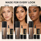 3-Piece Makeup Set, Full Coverage Matte Liquid Foundation & 2 Waterproof Black Gel Eyeliners