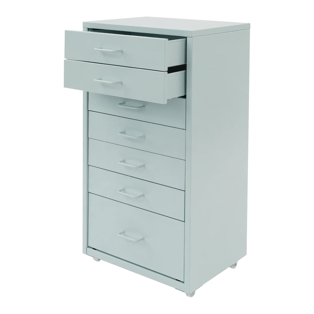 7-Drawer Rolling Storage Cabinet with Wheels, Mobile File Organizer & Bedside Table for Bedroom, Office & Living Room