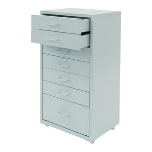 7-Drawer Rolling Storage Cabinet with Wheels, Mobile File Organizer & Bedside Table for Bedroom, Office & Living Room