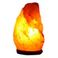 Natural Himalayan Pink Salt Lamp with Wooden Base and On/Off Cord, Hand-Carved for Home and Office