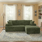 95-Inch L-Shaped Modular Sofa – Modern Boneless Sectional Couch with Comfortable Foam Seating, No Assembly Required