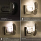 Plug-In LED Night Light, Motion Sensor, Dusk-to-Dawn Photocell, 15 Lumens, Warm White