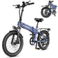 Z20 Folding Electric Bike for Adults – 1200W Peak Motor, 48V 12Ah Removable Battery, 20" Fat Tires, 28 MPH