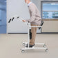 Standing Patient Transfer Aid – Adjustable Seat & Knee Pads, 264 lbs Capacity, 360° Locking Casters