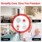Smart WiFi SOS Emergency Button – Tuya Home Alert System with Adjustable Sound & Light Alarm