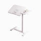 Height Adjustable Overbed Table with Wheels, Tilting Bedside Tray, Mobile Rolling Laptop Desk for Home & Hospital Use