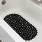 Oval Pebble PVC Bathtub Mat 36x69cm, Non-Slip Shower Mat with Suction Cups & Drainage Holes for Bathroom