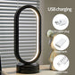 Modern Oval LED Table Lamp, Dimmable with 3 Color Temperatures, USB Powered Bedside Ring Light
