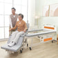 Multifunctional Manual Care Bed with Detachable Electric Wheelchair for Elderly Care