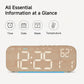 10-Inch 4-Color LED Digital Alarm Clock with Ambient Light, Dual Alarms, Auto Dimming, Timer & USB-C – Bedside Clock