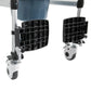 3-in-1 Foldable Rolling Shower Commode Wheelchair – Height Adjustable Bath Chair with Flip-Up Footrests