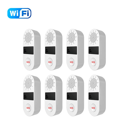 Smart SOS Panic Button – 130dB Sound & Light Alarm with WiFi App Notifications