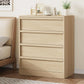 4-Drawer Wooden Nightstand with Large Storage, Modern Bedside Table & End Cabinet for Bedroom, Living Room & Entryway