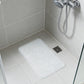 Non-Slip PVC Shower Mat 40x70cm, Soft Bristle Foot Scrubber with Fast Drainage Holes, Clear Bathroom Bath Mat