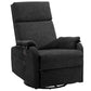 Ergonomic Manual Rocking Recliner Chair – Modern Fabric Adjustable Armchair with USB & Type-C Charging Ports