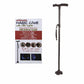 Adjustable Folding Walking Cane with LED Light – Self-Standing Quad Base & Ergonomic Handle