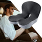 Memory Foam All-in-One Seat & Back Cushion – Ergonomic Integrated Support Pad with Non-Slip Base for Office Chair, Car & Home