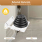 Wall-Mounted Folding Shower Seat – 90° Fold-Up Waterproof Bath Bench, 32 × 34 cm, 286 lb Capacity