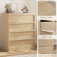 4-Drawer Wooden Nightstand with Large Storage, Modern Bedside Table & End Cabinet for Bedroom, Living Room & Entryway