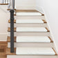Non-Slip Bullnose Stair Treads, Ultra-Plush Washable Self-Adhesive Carpet Mats for Indoor Steps & Senior Home Safety