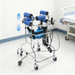 8-Wheel Mobility Walking Aid, Adjustable Height & Width Support Walker for Seniors, Rehabilitation, Home & Care Facilities