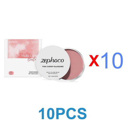 Pink Sakura Cream Blush, Hydrating & Lightweight, Smooth Texture, Long-Lasting Natural Cheek Color