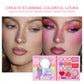 14-Color All-in-One Makeup Palette with Rainbow Matte & Shimmer Eyeshadow, Blush & Lip Gloss, Cute Cartoon Design