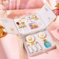 Deer-Themed Makeup Gift Set with Blush, Eyeshadow Palette, Lipstick & Lip Gloss