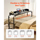 Height Adjustable Overbed Table with Power Socket & 4 Wheels, Mobile Rolling Bedside Laptop Desk for Home & Office