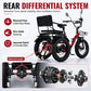 1000W Folding Electric Tricycle for Adults, 48V 16Ah Battery, Fat Tires, 5-Level Pedal Assist, Walk Mode, 45-Mile Range