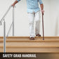 Stainless Steel Stair Railing for 3–5 Steps – Adjustable Transitional Handrail for Stairs & Level Surfaces