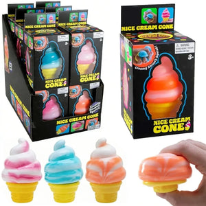 Ice Cream Sensory Fidget Toy, Soft Squishy Squeeze Toy
