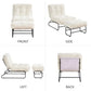 Accent Chair with Ottoman – Adjustable Backrest Upholstered Lounge Chair with Footrest for Living Room & Bedroom