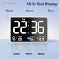 11-Inch LED Digital Alarm Clock with Large Display, Date, Day, Temperature & Humidity, Dual Alarms, Wall & Tabletop