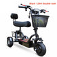 800W Foldable 3-Wheel 2-Seater Electric Mobility Scooter with Dual Baskets