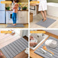 Quick Dry Diatomite Bathroom Mat, Absorbent Non-Slip Bath Rug with Rubber Backing for Bathroom, Kitchen & Entryway