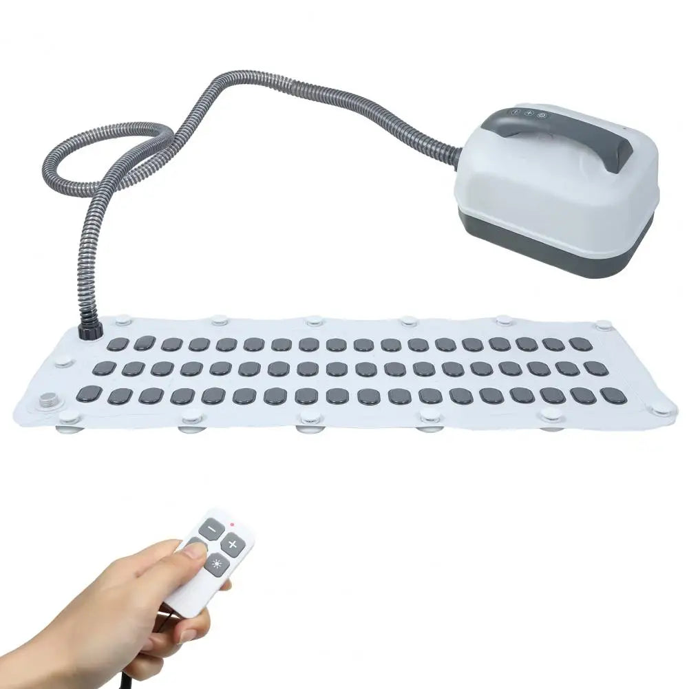 Bathtub Spa Bubble Massage Mat, 6-Speed Adjustable Air Bubble Maker with Remote Control, Suction Cups & Inflatable Pillow