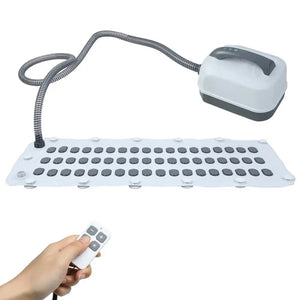 Bathtub Spa Bubble Massage Mat, 6-Speed Adjustable Air Bubble Maker with Remote Control, Suction Cups & Inflatable Pillow
