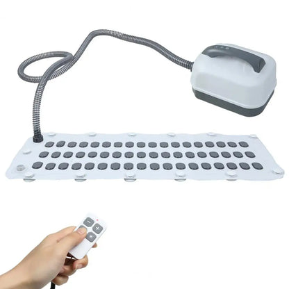 Bathtub Spa Bubble Massage Mat, 6-Speed Adjustable Air Bubble Maker with Remote Control, Suction Cups & Inflatable Pillow