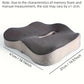 Ergonomic Memory Foam Seat Cushion – Contoured Pressure Relief Chair Pad with Center Groove for Office, Car & Home