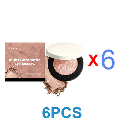 Neutral Nude Eyeshadow Palette, Shimmer, Glitter & Pearlescent Finishes, Long-Lasting Eye Makeup