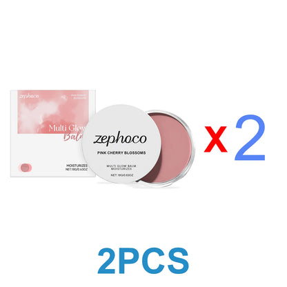 Pink Sakura Cream Blush, Hydrating & Lightweight, Smooth Texture, Long-Lasting Natural Cheek Color