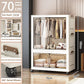 Large Foldable Storage Cabinet, Multi-Size Multifunctional Organizer with Folding Design for Bedroom, Home & Office