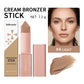 2-Piece Cream Bronzer Stick Set, Smooth Blendable Face Contour, Waterproof Natural Sun-Kissed Finish
