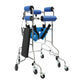 8-Wheel Mobility Walking Aid, Adjustable Height & Width Support Walker for Seniors, Rehabilitation, Home & Care Facilities
