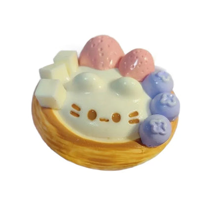 Kawaii Bunny Cream Cake Squishy Toy, Slow-Rising Dessert Sensory Squeeze Fidget