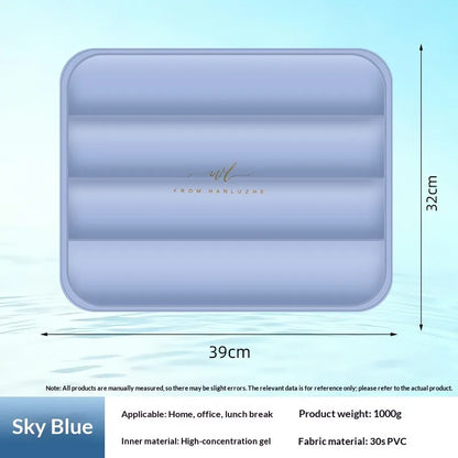 Cooling Gel Seat Cushion, Ergonomic Chair Pad for Office, Computer Desk, Car & Driver Seat, Long Sitting Comfort Support