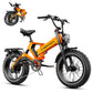 EK6 Max 3000W Folding Electric Bike for Adults – 48V 40Ah Battery, 20" Fat Tires, 30+ MPH, Up to 150-Mile Range